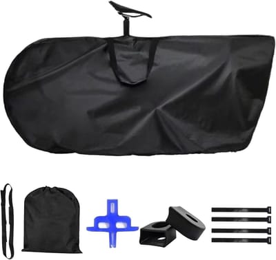 Fietstas Waterdicht - Draagbare Reistas - Fiets Transport - Scheurvast Oxford Weefsel - 168 x 88 cm - Zwart