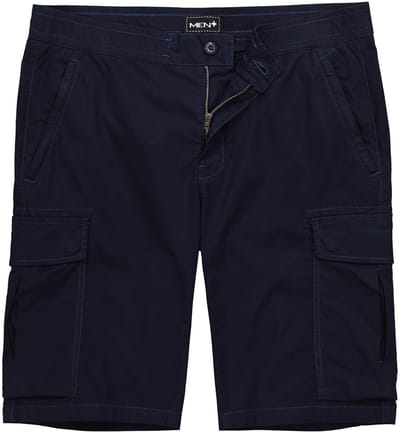 Men Plus - Heren - Cargo-Bermuda buikvriendelijk relaxed fit - Navy blauw - Maat 52