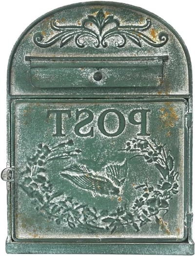 Wandbrievenbus - Brievenbus metaal - Post ontvangen - Weerbestendig ontwerp - 10x10x10 mm - Groen