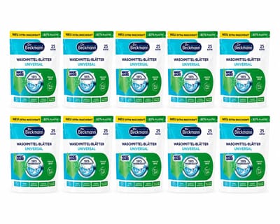 Dr. Beckmann Magic Leaves Wasvellen - 10 x 25 Wasbeurten - Universeel Wasmiddel
