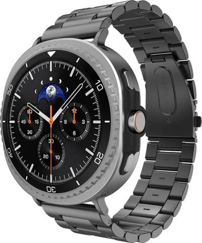 Cazy Horlogebandje geschikt voor Samsung Galaxy Watch Bandje (PrimeSteel) - Smartwatchbandjes (+Horloge inkortset) - Universeel bandje voor Samsung Galaxy Watch 8 / Watch 8 Classic - Zwart