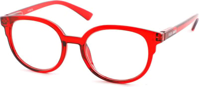 Leesbril Vista Bonita NOVA – Sterkte +0.00 - Kleur Aztec Red – Met blauwlichtfilter – Trendy unisex montuur van uitstekende kwaliteit – Geen vermoeide ogen meer – Lichtgewicht – Fijne pasvorm dankzij flexveren – Inclusief briletui en doekje