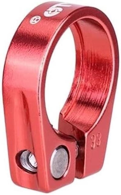 Fietszadelklem - Zadelpenklem Zadelbuisklem - Zadel Hoogte Verstellen - Hol Ontwerp - 286 mm - Rood