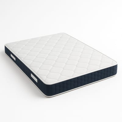 The White Stone Matras 80x190 cm, Hoogte 30 cm, met Pocketveren en Memory Foam | Antibacterieel en Ademend | Gecertificeerde Materialen Made in Italy