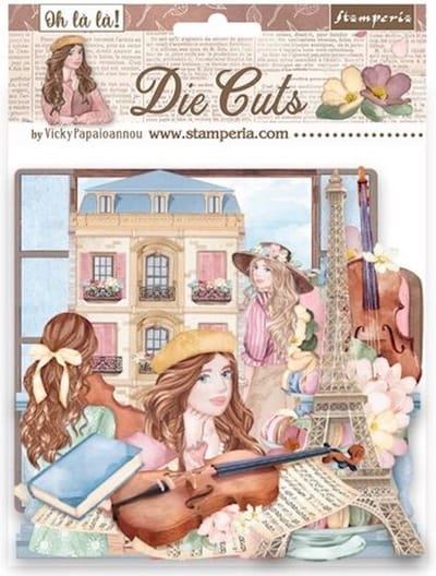 Stamperia - Create Happiness Oh lá lá Die Cuts (DFLDC75)