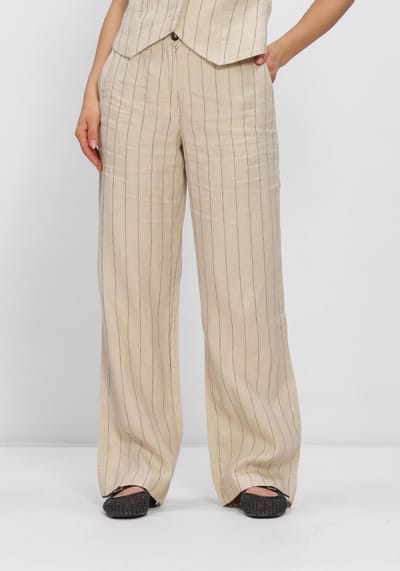 MSCH Copenhagen Mschclaritte Pants Stp Broeken Dames - Beige - Maat S