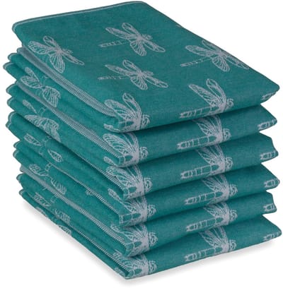 Dailygoods- Theedoeken Set 6 Stuks - 50x70 cm - 100% Katoen - Hoge Absorptie - Duurzaam - Jacquard - Keukenhanddoeken