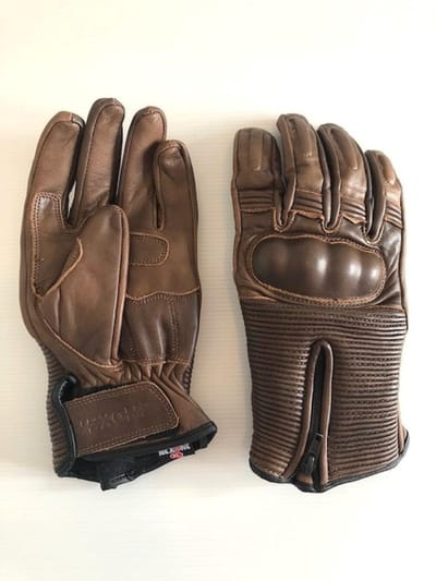 Gant pour moto route été cuir Nexone Catane coloris marron taille XXL homologué CE