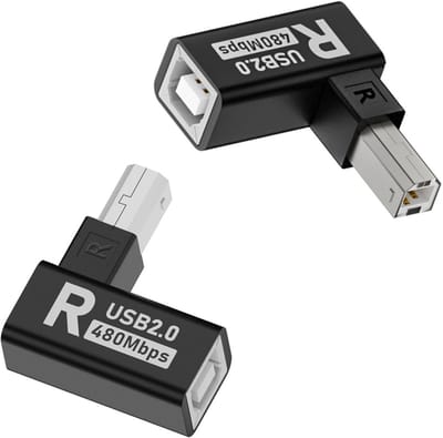 Cosensi - 90° Hoek USB B Printer Verlengstuk voor MIDI Apparaten