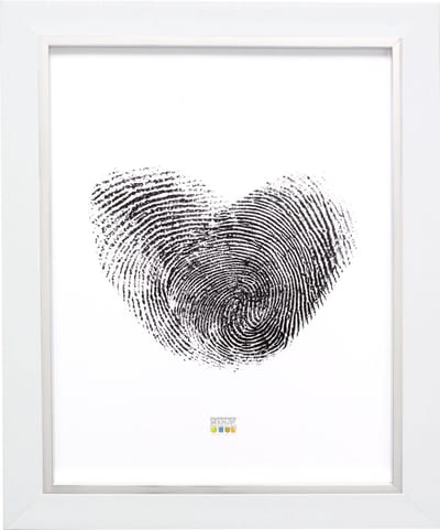 Deknudt Frames fotolijst S41NK1 - wit met zilverbies - 28x35 cm