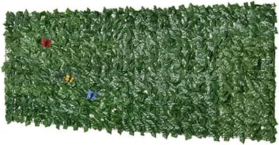 Kunsthaag Tuinscherm - Privacyhek Groen - Buiten Decoratie - 90% Privacy Dekking - 1x13 Meter - Groen