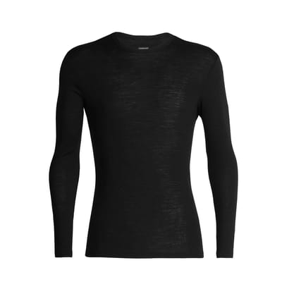 Icebreaker 175 Everyday LS Crewe Heren Thermoshirt - Black - XXL