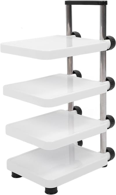 Tier Verstelbare Potten en Pannen Organizer Multifunctionele Pannenrek 4 Tier Organzier Ruimtebesparende Keuken Opslag voor Kast Organisatie Onder Gootsteen