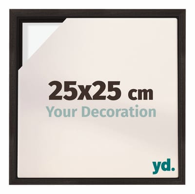 Your Decoration - Baklijst 25x25 cm - Eiken Donker - Baklijst voor Canvas - MDF - Lyon
