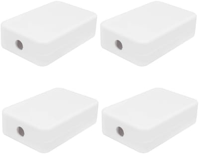 Allecto - Junction Box - Waterdichte Elektrische Doos - Klein Formaat - 4 Stuks - Perfect voor Elektronica en Hobbyprojecten - Wit
