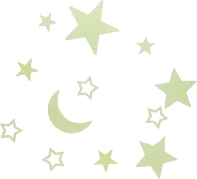 Gerimport Glow in the dark - maan en sterren - sterrenhemel - muur/plafond decoratie - kinderkamer