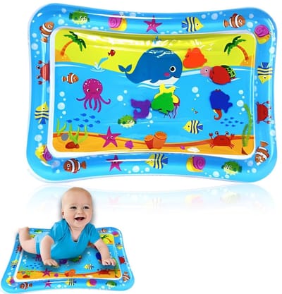Dailygoods- Watertapijt 70 x 50 cm - Opblaasbare Speelmat - PVC - Sensorisch Speelgoed - Onderwaterwereld - CE-gecertificeerd/BPA-vrij