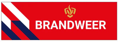 Brandweer autosticker binnenzijde raam | 21 x 7 cm
