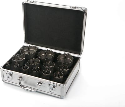 HBM 13-delige HM gatenzagenset voor keramiek, metaal, tegel, hout, RVS, plastic, koper en messings