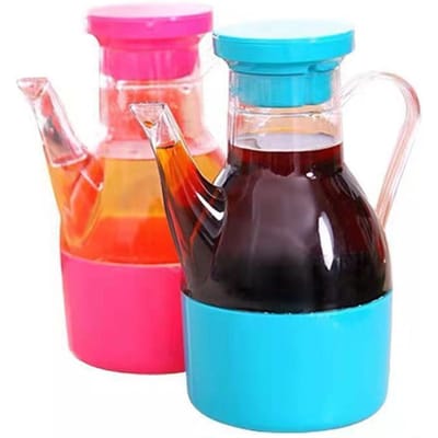 1 stuks Opslag Olie Fles van Keuken Producten Lekvrije Olie Azijn Saus Fles Keuken Gadgets Olie Fles Dispenser blauw