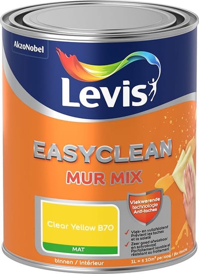 Levis - Easyclean Mur Mat Mix - Clear Yellow B70 - Mengverf - 1 L