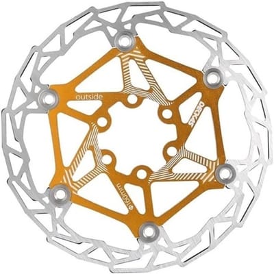 Fiets remschijf - MTB rotor - Wielersport onderdelen - Hol design - 160 mm - Goud
