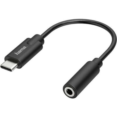 Hama USB 2.0 Adapter [1x USB-C stekker - 1x Jackplug female 3,5 mm] Flexibel