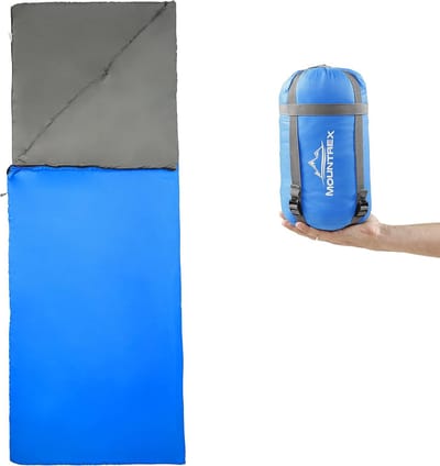 Ultralichte en compacte zomerslaapzak voor outdoor kamperen en reizen - 730g (200 x 75 cm) - koppelbaar