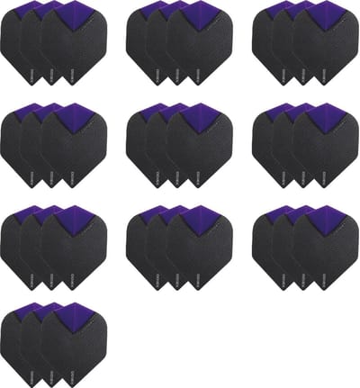 10 Sets (30 stuks) XS100 Skylight flights Multipack - Paars