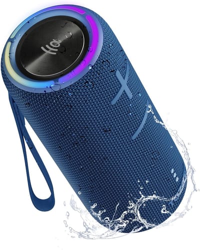 Waterdichte Bluetooth-luidspreker - Draagbare speaker - Buiten en douche - 30W HD geluid - 8.5 x 8.5 x 25 cm