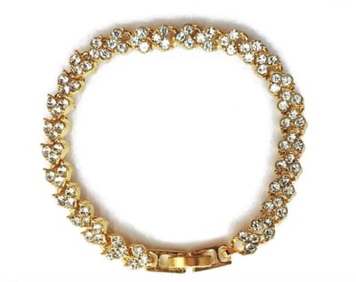 Tennis armband met zirkonia | goud gekleurd