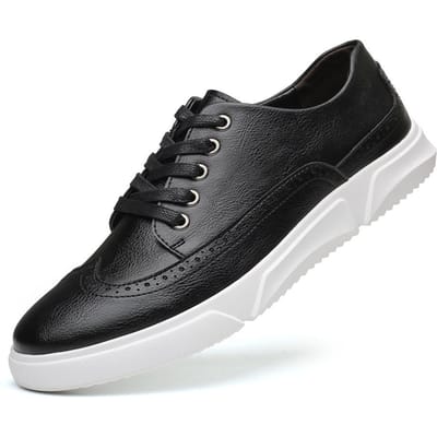 Nieuwe Heren Casual Schoenen Mode Licht Heren Loafers Leren schoenen Ademend Slip-on Zwart Rijden Vrije tijd leren Schoenen Grote maat 39 black