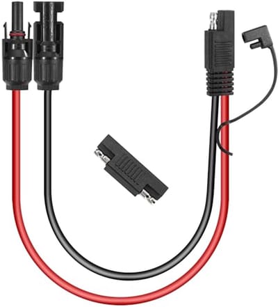 SAE Stekkerkabel 10 AWG naar Zonnepaneel - Verlengkabel 45 cm met Polarity Reverse Adapter voor Camper