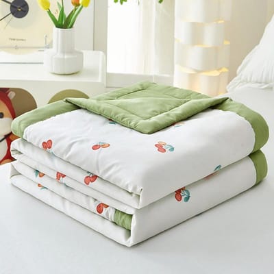 Zomer Koele Dunne Dekbed Machine Wasbaar Zacht Huidvriendelijk Deken voor Volwassen Bed Dekbed Airconditioning Vier-seizoenen Dekbed 110x150 Color Random