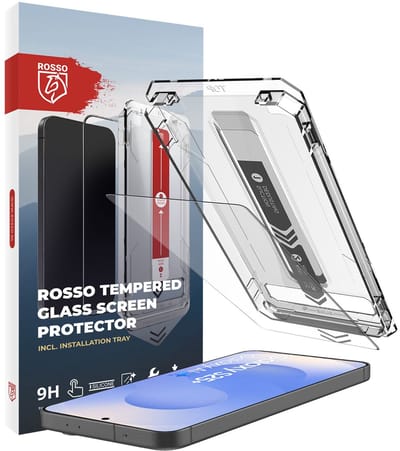 Rosso Screenprotector Geschikt voor Samsung Galaxy S25 Plus | 9H Tempered Glass | Beschermglas | Case Friendly | Met Installatietray | Geen luchtbellen & stof | Eenvoudige montage