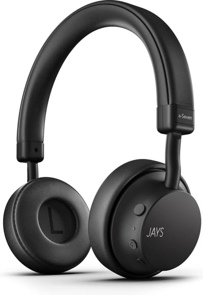 Jays - Headphone a-Seven Wireless On-Ear Headphones - Black