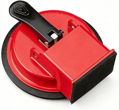 Professionele vacuüm zuignap met 60 kg draagkracht voor glas, tegels en marmer, ideaal voor tegelleggers en glasheffers