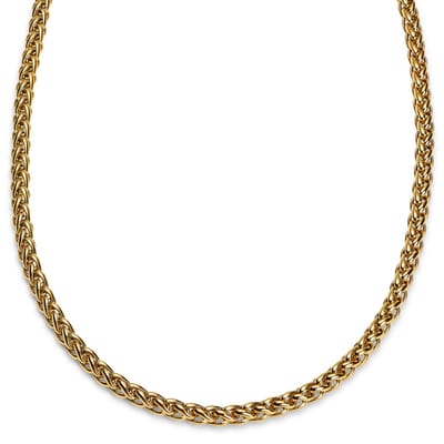 Essentials | 8 mm Goudkleurige Ketting met Tarweschakels