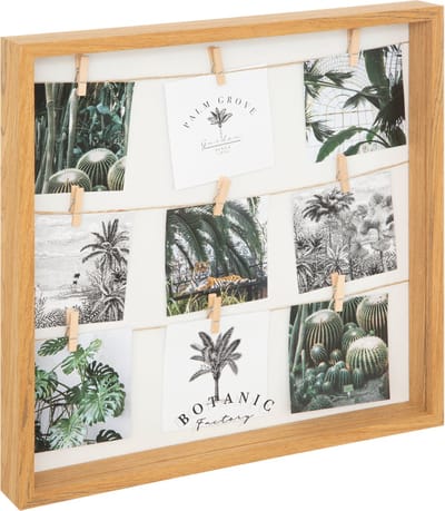Atmosphera Siam fotohouder - 9 Foto's - Fotolijst - Hout - Fotohouder - 40 x 40 cm
