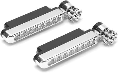 Auto Hulpverlichting - Dagrijverlichting LED - Verbeterde Zichtbaarheid - Windenergie Aangedreven - 2 stuks 8 LEDs - Wit