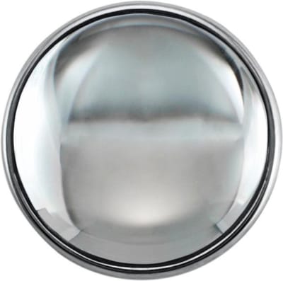 Quiges - Drukknoop Mini 12mm Bol Glas Transparant - EBCMK066