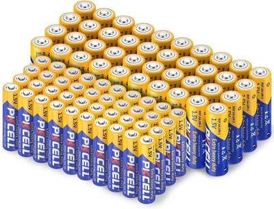 80 Stuks AA + AAA Batterijen Set – 1,5V Carbon Zink Batterijen – R6P & R03P – Geschikt voor Afstandsbediening, Speelgoed, Muis, Toetsenbord
