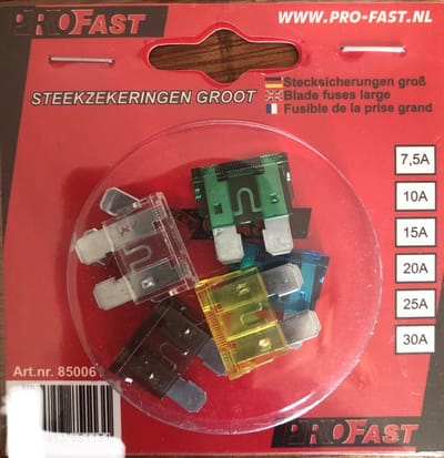 Steekzekeringen groot 6 stuks