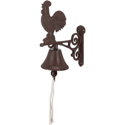 Esschert design Deurbel haan - gietijzer - L25 cm - vintage - klassieke deurbel - bel