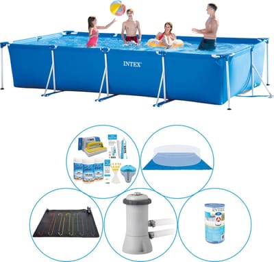 Frame Pool Rechthoekig 450x220x84 cm - 6-delig - Zwembad Plus Accessoires