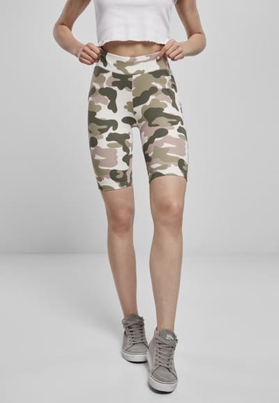 Urban Classics Korte cycle broek -2XL- High Waist Camo Tech Multicolours