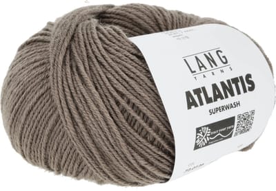 Lang Yarns Atlantis - 126 asbruin - Wol/Acryl-Mix Garen