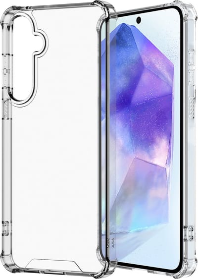 Cazy hoesje geschikt voor Samsung Galaxy A55 Hoesje - Impact Shockproof Case - Transparant