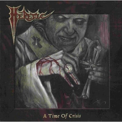 CD HERETIC - A Time Of Crisis MOMR12034 Metal On Metal 2012 Duitsland Rock Gebruikt gray