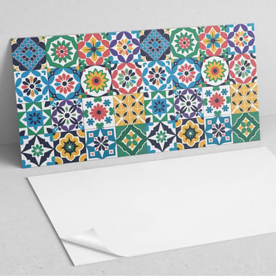 Coloray Wandpanelen Zelfklevend - Geruite mozaïekpatronen PVC Wandpaneel - 100 cm x 50 cm - Groente Wandbekleding Zelfklevend - 1 stuk - Texturen Wandpanelen Zelfklevend - Wandpanelen Keuken - Wandpaneel Badkamer